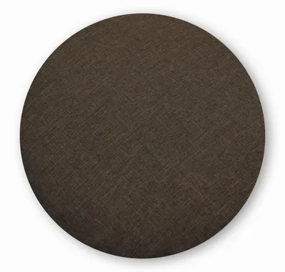 Produktbild von Kissenbezug rund 60 cm braun Leinenoptik Kissenhülle Struktur Deko Kissen