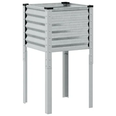 Produktbild von vidaXL Garten-Pflanzgefäß 45 x 45 x 88 cm Verzinkter Stahl