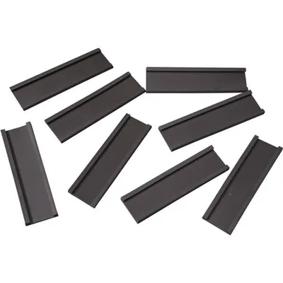 Produktbild von Einsteckschiene magnetisch 70x20mm VE=8 Stück braun