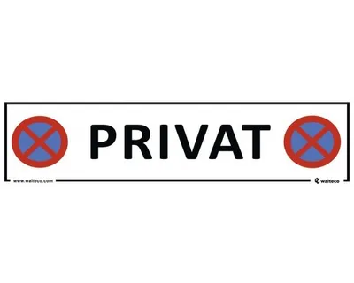 Obrázek produktu pro Informační tabulka Privát, 400 x 100 mm, plast