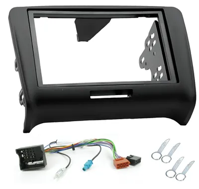2 DIN Radioblende für Audi TT (8J) 2006-2014, schwarz