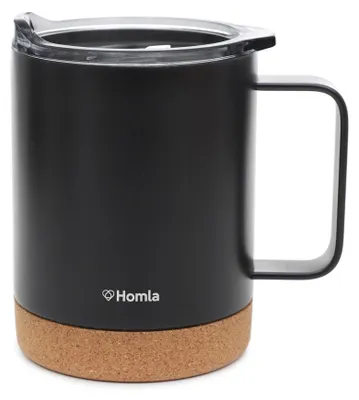 Obrázok produktu pre Termohrnček HOMLA TORREL čierny s korkovým dnom 0,4 l