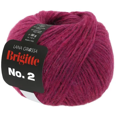 A ball of yarn with a label attached.