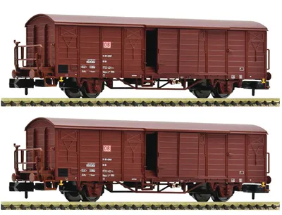 Produktbild von Fleischmann 826216 2-tlg. Set: Gedeckte Güterwagen, DB AG