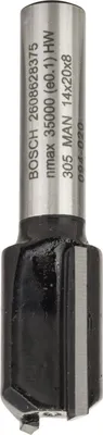 Produktbild von PRO Nutfräser, zweischneidig, Ø 14 x L 19,6, Schaft 8 mm