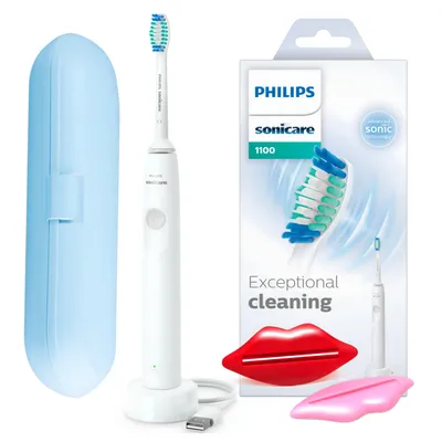 Produktbild von Philips Sonicare HX3641/02 Elektrische Zahnbürste – Reiseetui – 31000 Vibrationen – Weiß
