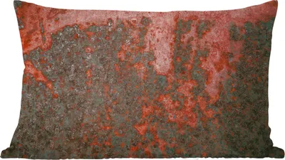Produktbild von MuchoWow® Zierkissen Sofakissen Wohnzimmer Dekokissen 60x40 cm Schwarz - Rost - Metall - Kopfkissen - Polster mit Foto