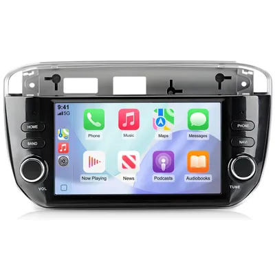 Obrázek produktu pro 7palcové autorádio Androidem 15 CarPlay Android Auto pro Fiat Grande Punto EVO 199 Linea 2012–2017 navigací gps bluetooth wifi fm swc usb 2+64gb