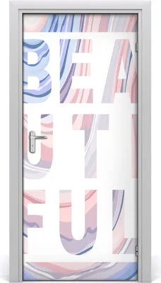 Produktbild von Tulup Türaufkleber 95x205 cm Dekorative Aufkleber Selbstklebend Wasserdichte Tapete Abnehmbar Schlafzimmer Wohnzimmer Wohnkultur - schön