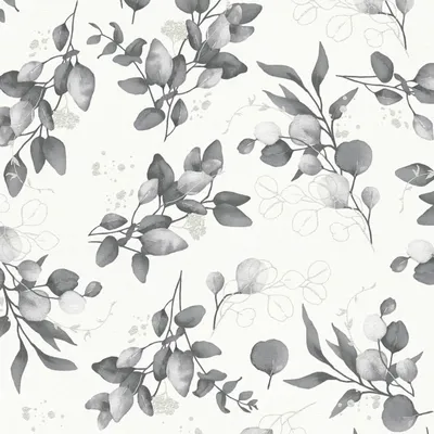 Produktbild von Profhome 397686-GU Landhaus Tapete Floral weiß grau silber 5,33 m2