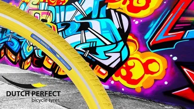 Image de Dutch Perfect | Buitenband | 28 x 1 ½" / 40-635 | Jaune avec reflet