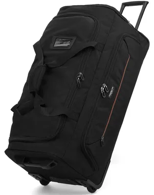 Immagine prodotto di Borsa da viaggio pieghevole con ruote, nera, per uomo e donna