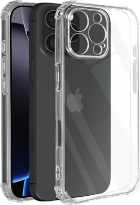 Produktbild von Avizar, Bumper-Hülle für Apple iPhone 16 Pro Max stoßfeste Ecken, Transparent