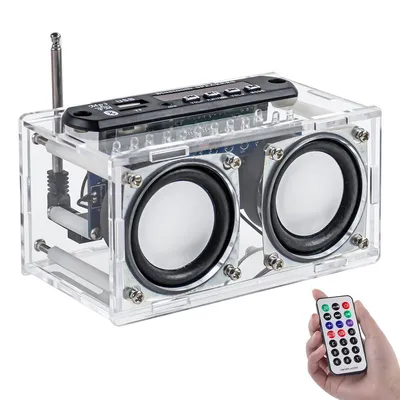 Produktbild von Multifunktionales DIY-Radio-Kit,Bluetooth, USB, TF, AUX, LED-Anzeige, FM-Radio, Lern- und Lötprojekt für Elektronikfans, Schüler und Heimgebrauch