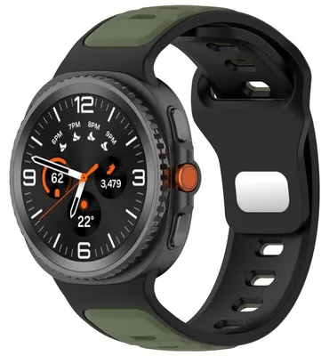 Image de Silicone Dual Color Bracelet avec fermeture rapide pour Samsung Galaxy Watch 8 / 8 Classic