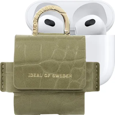 Produktbild von IDEAL OF SWEDEN, Mini-Tasche für AirPods 3 Modell Flo Krokotextur, Grün