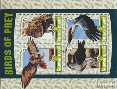 Produktbild von Briefmarken Salomoninseln 2016 Mi 3561-3564 Kleinbogen (kompl. Ausg.) postfrisch Raubvögel