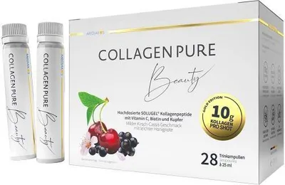 Produktbild von Collagen Pure Beauty Gold Edition m.10 g Kollagen 28X25 ml