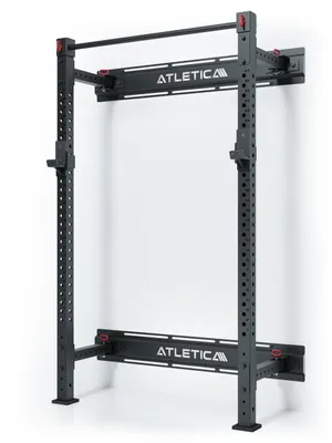 Produktbild von ATLETICA R7 Wall Rack | Klappbar | 210 cm Höhe | Extrem platzsparende Klappfunktion | Hoch belastbar und stabil | Kompatibel mit R7 Anbauteilen