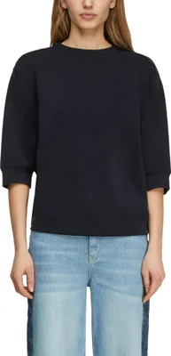 Produktbild von comma Damen Relaxed Fit Sweatshirt mit Rundhalsausschnitt und Fledermausärmeln