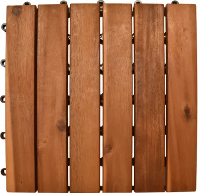 Produktbild von Terrassenfliese Klickfliese Holzfliese 30x30 cm Akazienholz 10 Stk/Pck