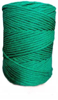 Produktbild von COLORHOME Makrame Baumwollschnur gewickelt 2mm 100m Grasgrün