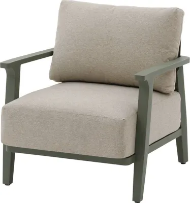 Produktbild von Gartenmöbel sessel "pulpy" lorbeergrün aluminium und polyester  - Hespéride