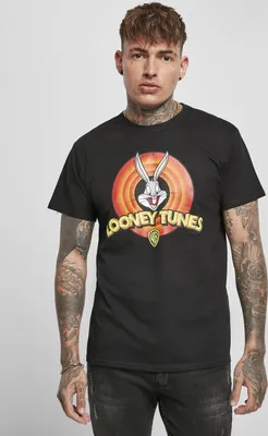 Produktbild von Merchcode T-Shirt Looney Tunes Bugs Bunny Logo Tee Black-S