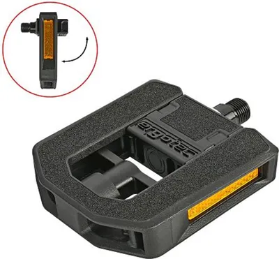 Produktbild von ergotec EP-F Faltpedal schwarz - werkzeuglos klappbar für Falt- und E-Bikes.