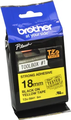 Produktbild von Brother TZE-S641, Schwarz auf gelb, TZ, China, 5 Jahr(e), Brother, 1,8 cm