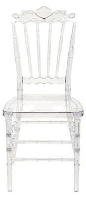Produktbild von Esszimmerstuhl 2er Set Kunststoff transparent im Vintage-Stil für das Esszimmer Mendon