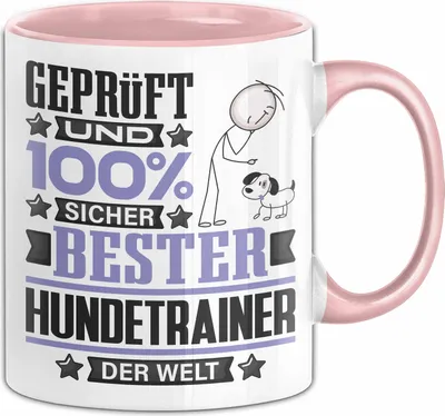 Produktbild von Hundetrainer Geschenk Lustiger Spruch für Hundetrainer Geschenkidee Bester Hundetrainer Der Welt (Rosa)