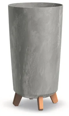 Produktbild von BirnePower Gracia Tubus Slim Effect Blumentopf Beton Optik Hoch (36,5 cm, Grau)