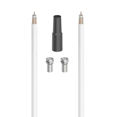 Produktbild von Hama 00205041, 10 m, Koaxial, Koaxial, Weiß