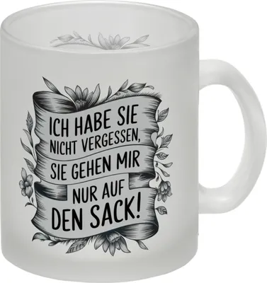 Produktbild von Nicht vergessen nur nervig Glas Tasse