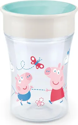 Obrázok produktu pre Detský hrnček Magic NUK Cup Peppa Pig (8+ m.) NUK 360 °