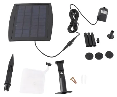 Obrázek produktu pro Solární napájecí panel Krajina Bazén Zahradní fontány Připojitelné solární napájení Dekorativní fontána 9V 2,5W Vodní čerpadlo