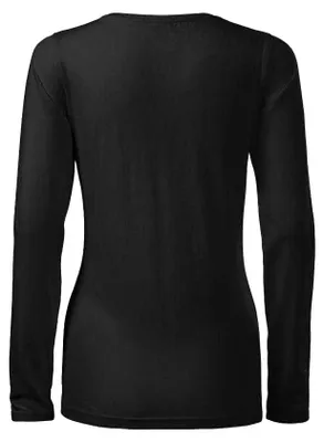 Produktbild von Malfini - T-Shirt für Damen, Verstärkte, Schmal, Langärmlig PP13085 (XXL) (Schwarz)