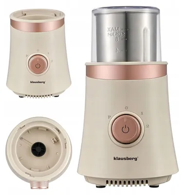 Obrázok produktu pre Elektrický mlynček 2 v 1 na kávu, korenie, ovocie a zeleninu, 200 W, béžový