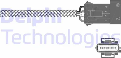 Produktbild von DELPHI Lambdasonde für VOLVO V70 I (875, 876) Beheizt 680mm ES20341-12B1