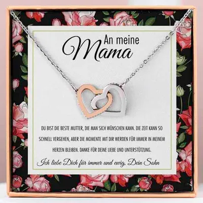 Image de À ma maman - Collier de cœurs connectés pour femme - PAISLEY_HEARTS