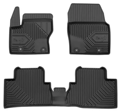 Productafbeelding van Rubberen automatten voor Ford Grand C-Max 2010-2019 (MPV) – 3-delig, zwart, op maat