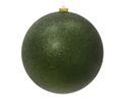 Produktbild von Weihnachtskugel Kunststoff 14cm Glitzer 1 Stück - Piniengrün
