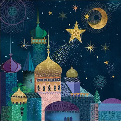 Produktbild von 20 Servietten Minarettes - Orientalische Nächte 33x33cm