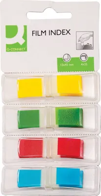 Obrázek produktu pro Connect KF03631, Prázdné indexové štítky, Vícebarevný, 12 mm, 43 mm
