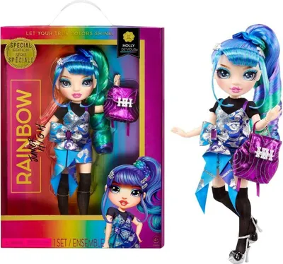 Obrázok produktu pre Rainbow High Junior High Special Edition Doll- Holly De'Vious (Blue), Modelka, Žena, 4 rok / roky, Dievča, 230 mm, Viacfarebný