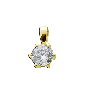 Produktbild von Brillant Anhänger 0,50ct Gelbgold 585 14K Lab Grown Diamond