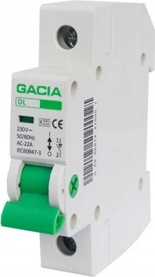 Obrázok produktu pre GACIA Miniatúrny istič Prúdový chránič RCD Odpojovač 63A 1P