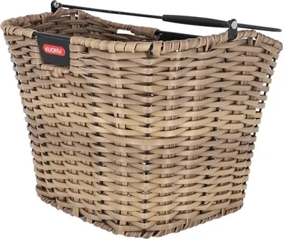 Produktbild von Klickfix Vorderradkorb Structura 34x25x27cm,schilf/braun,gefl.,o. Adapter