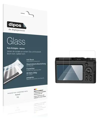 Produktbild von 2x Schutzfolie für fceoul Y6 - Anti-Shock 9H Folie dipos Glass Kunststoffglas